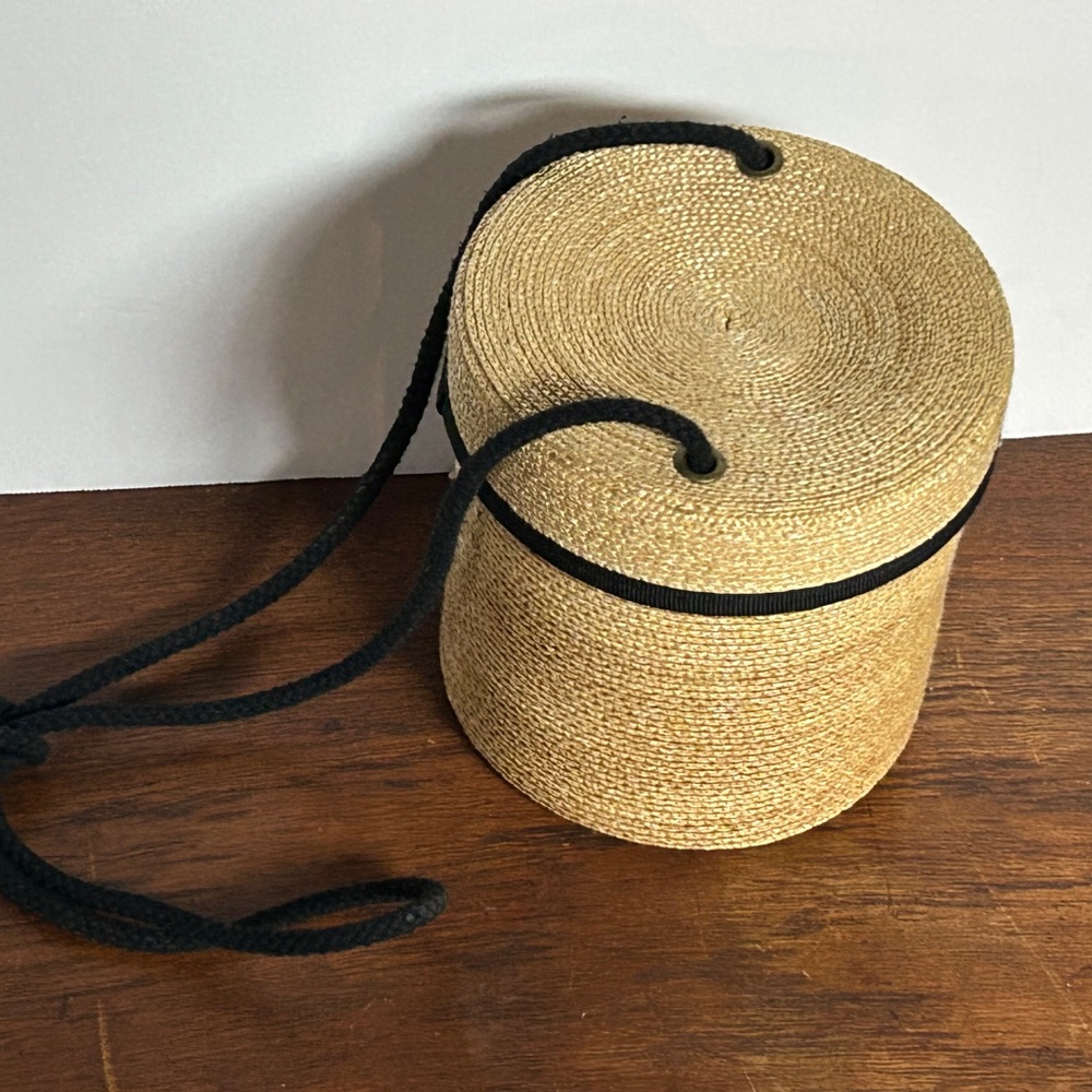 Peter Beaton Leghorn Straw Bag - Picture 6 of 8